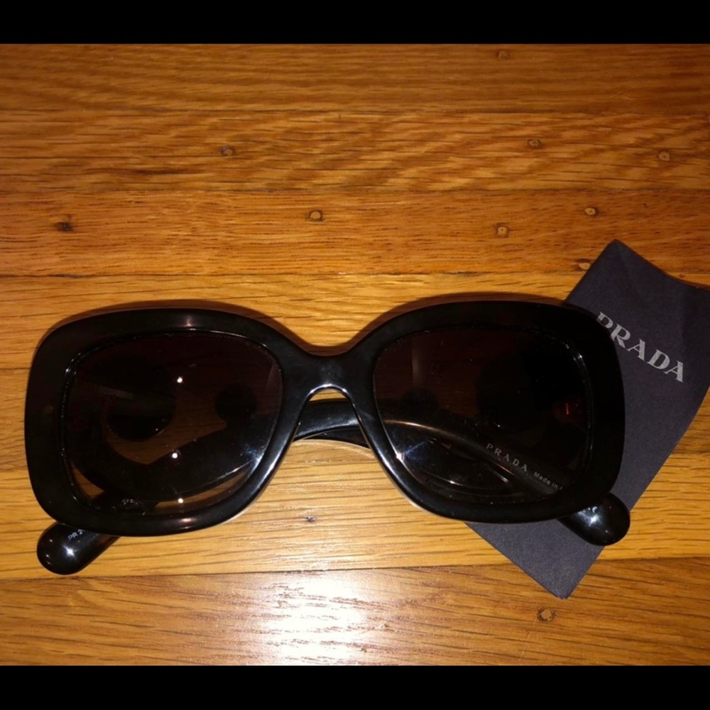 Black Prada Baroque Swirl Sunglasses